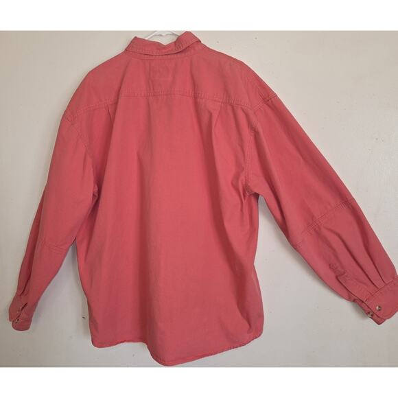 Wild Turkey Federation Mens Shirt XXL Coral Cotton Embroidered Turkey Hunting - Picture 10 of 16